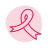 Pink ribbon icon, PRW use only