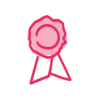 Image of a pink rosette