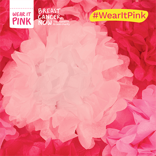 Wear It Pink Pom Pom Background