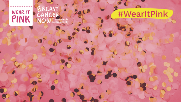 Wear It Pink Confetti Background