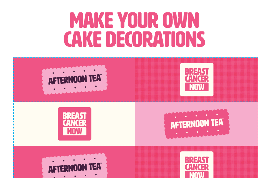 Afternoon Tea Cake Flags