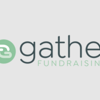 The gather logo, in light and dark green colours.